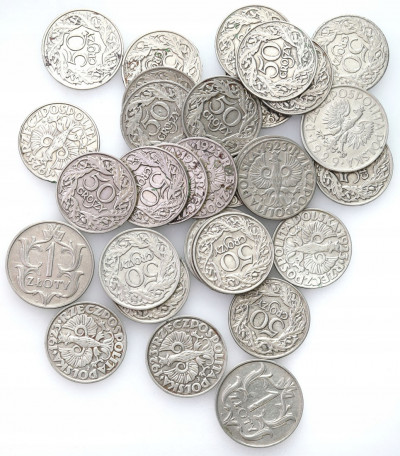 1 złoty – 50 groszy 1929/23 – ZESTAW