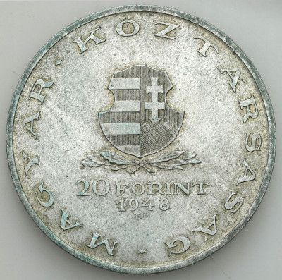 Węgry 20 Forintów 1948 – SREBRO