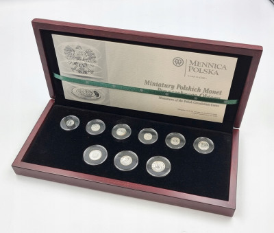 Miniatury polskich monet obiegowych 2008 SREBRO
