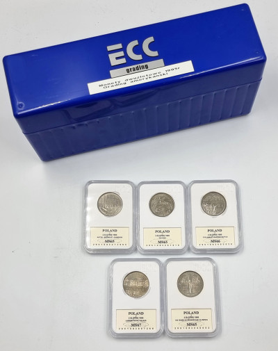 ZESTAW. 2 złote GN 1995- RÓŻNE – 5 sztuk