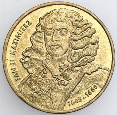 III RP 2 złote 2000 Jan II Kazimierz