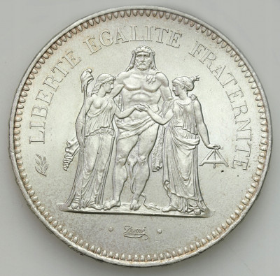 Francja 50 franków 1975 SREBRO