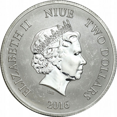 Niue 2 dolary 2016 ŻÓŁW SREBRO uncja