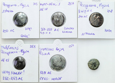 Grecja, AE IV – I w p. n. e. – zestaw 6 sztuk