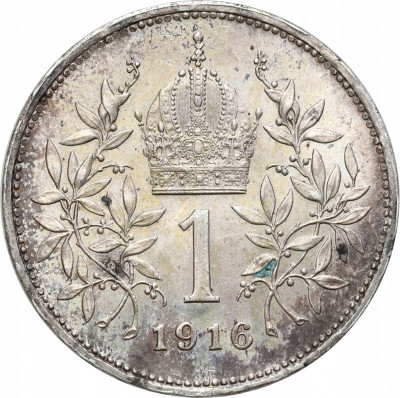 Austria. 1 korona 1916, Wiedeń - ŁADNE