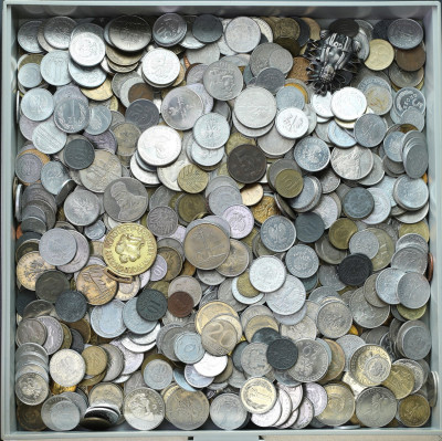 Polska & Świat. Duży zestaw monet 3,5 kg
