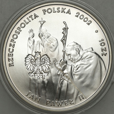 10 złotych 2002 Jan Paweł II Pontifex Maximus