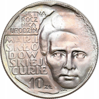 10 złotych 1967 - Maria Skłodowska-Curie