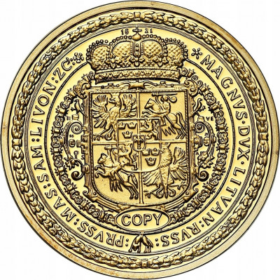 Replika Polskie 100 dukatów w złocie 1621 SREBRO