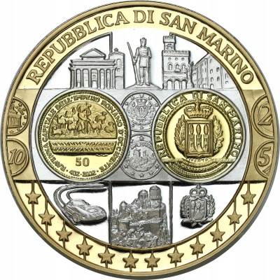 Medal - waluta Euro - SREBRO - San Marino