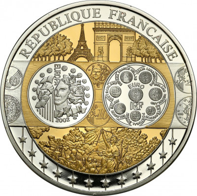 Medal - waluta Euro - SREBRO – Francja