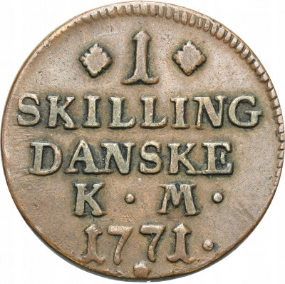 Dania 1 skilling 1771