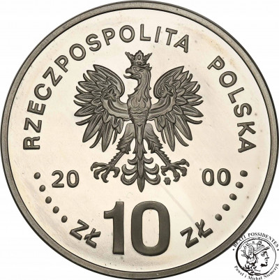 10 złotych 2001 Jan III Sobieski popiersie