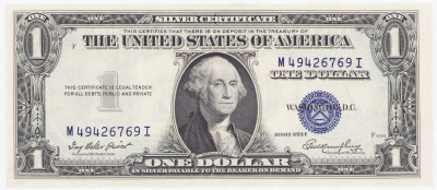 USA. 1 dolar 1935 - niebieska pieczęć
