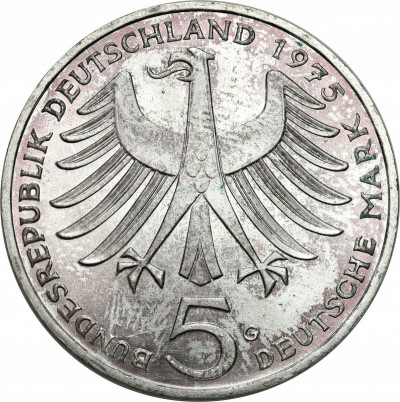 Niemcy. 5 marek 1975 G, Albert Schweitzer – SREBRO