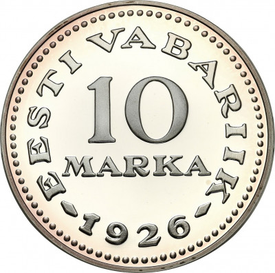 Replika monety Estonia 10 marek 1926 SREBRO