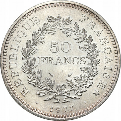 Francja 50 Franków 1977 SREBRO