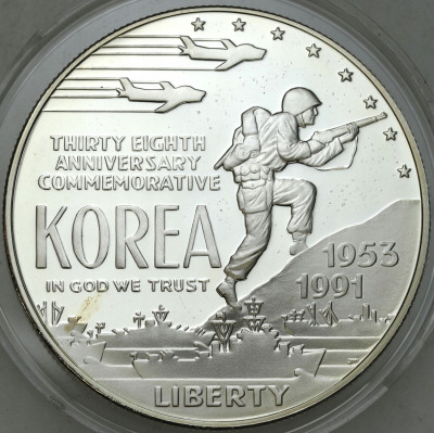 USA 1 dolar 1991 Korea - SREBRO