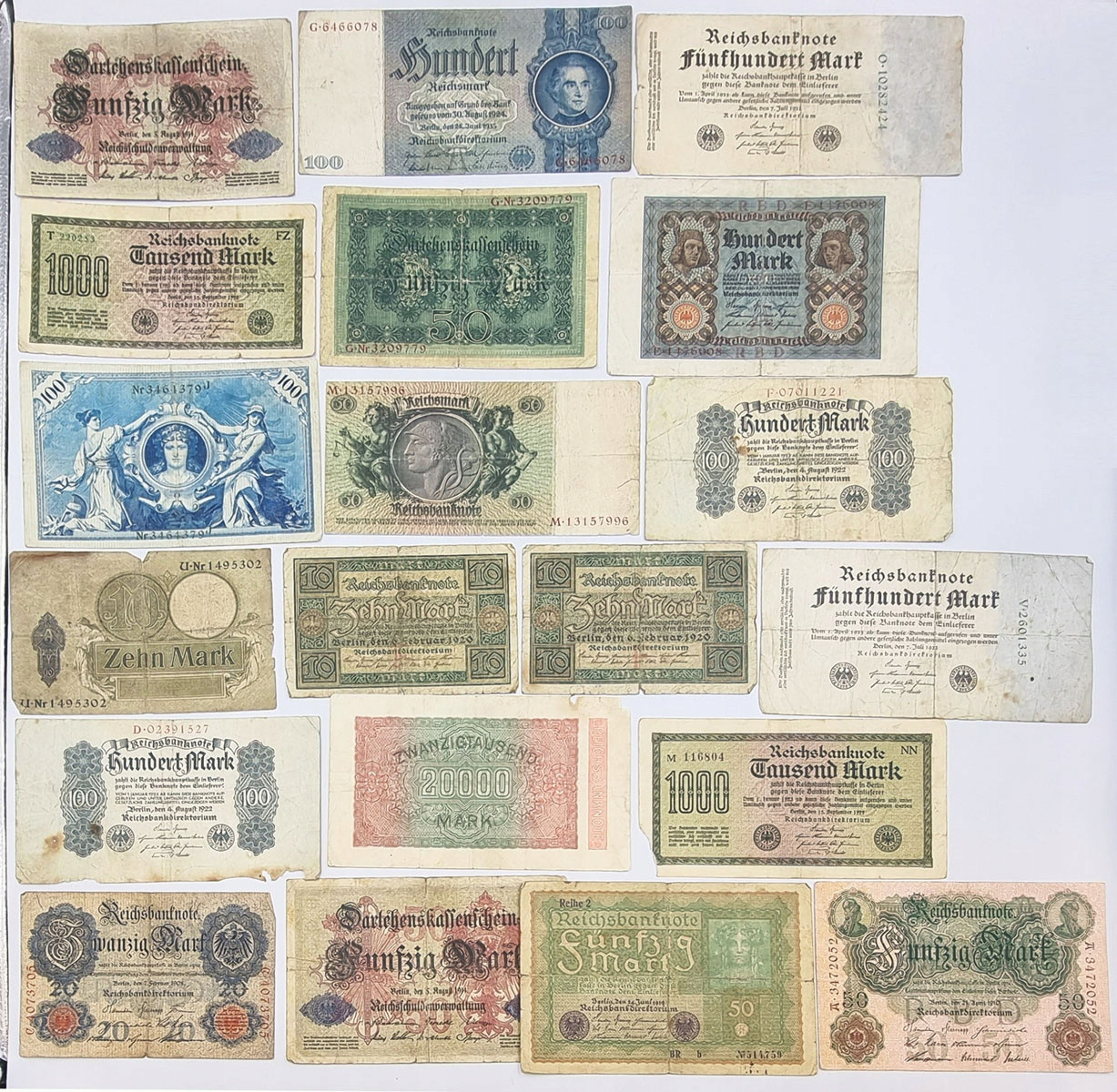 Banknoty Świat. Duży zestaw – 57 szt