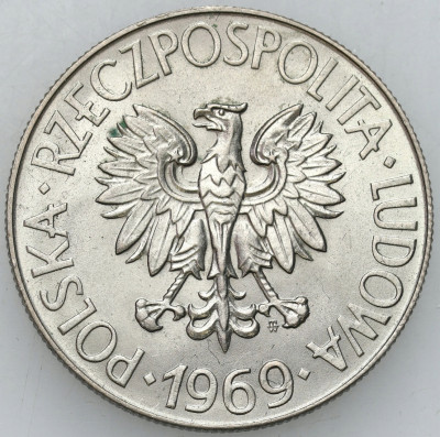 PRL. 10 złotych 1969 Kościuszko – PIĘKNE