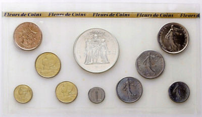 Francja zestaw rocznikowy 1979 seria Fleur de Coin