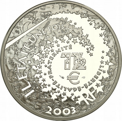 Francja 1 1/2 Euro 2003 Śpiąca Królewna