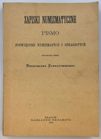Zapiski Numizmatyczne M. Kurnatowskiego