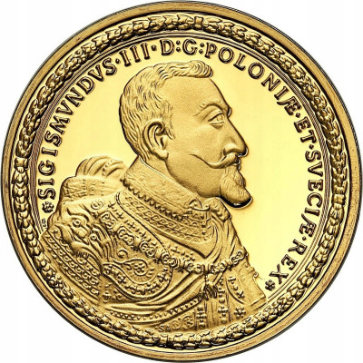 Replika Polskie 100 dukatów w złocie 1621 SREBRO