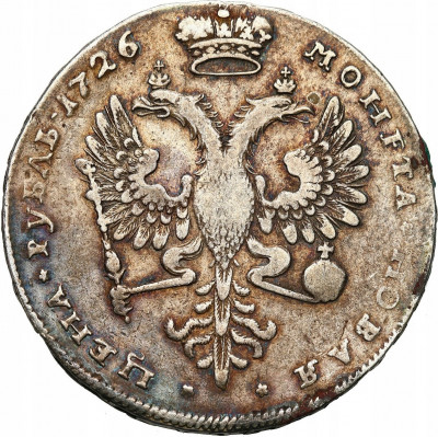 Rosja. Katarzyna I. Rubel 1726, Moskwa – RZADKI