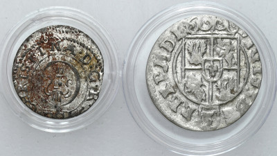 Zygmunt III Waza, półtorak 1624 + szeląg zestaw