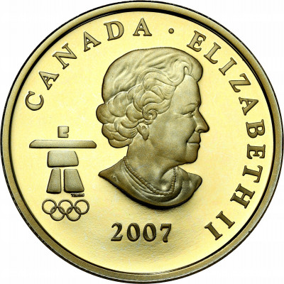 Kanada. 75 dolarów Vancouver 2010 ZŁOTO