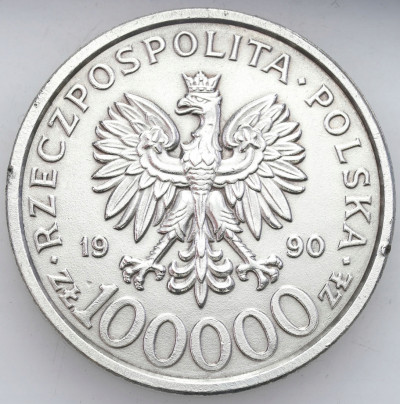 100 000 złotych 1990 Solidarność typ B