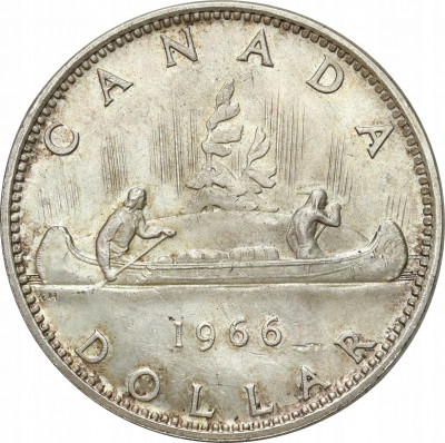Kanada 1 dolar 1966, srebro