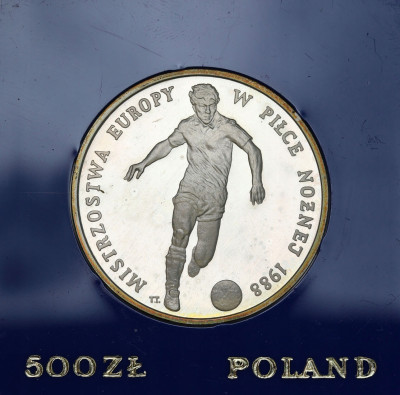 500 złotych 1987 Mistrzostwa Europy Piłka Nożna