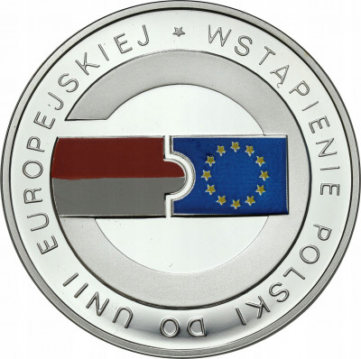 Polska III RP 10 zł 2004 Wstąpienie Polski do UE