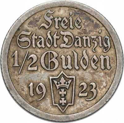 Wolne Miasto Gdańsk. 1/2 guldena 1923