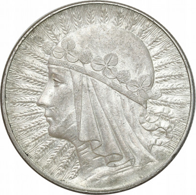 II RP. 10 złotych 1932 głowa kobiety (ze znakiem)