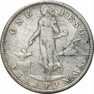 Filipiny 1 Peso 1910 SREBRO