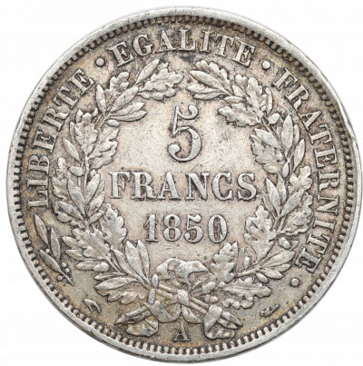 Francja 5 Franków 1850 A Paris