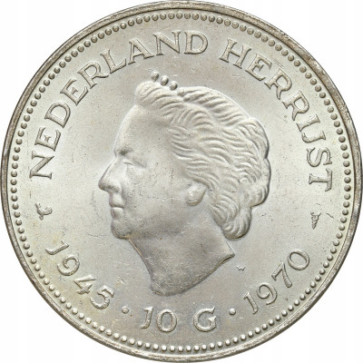Holandia 10 Guldenów 1970 Rocznicowe 25-lecie