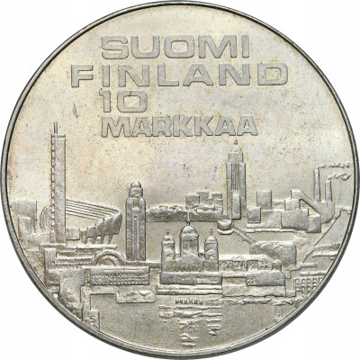 Finlandia 10 Marek 1971 stempel lustrzany