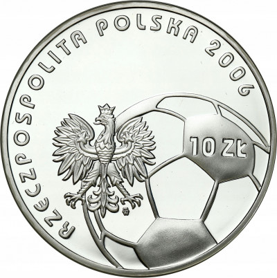 Polska III RP 10zł 2006 Niemcy Mistrzostwa Świata