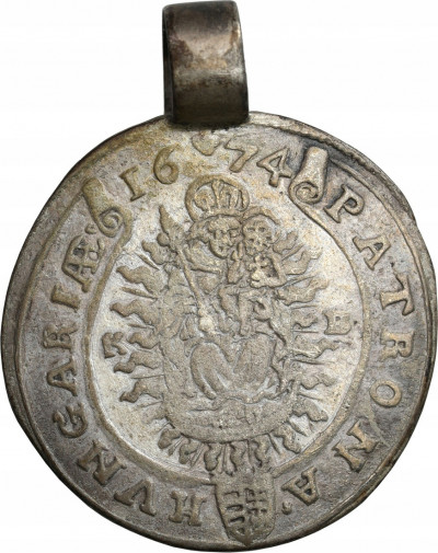 Węgry, Leopold I 15 krajcarów 1674 KB