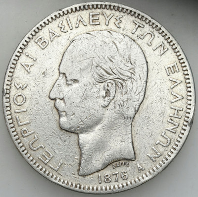Grecja 5 drachm 1876