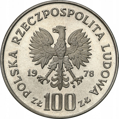 PRÓBA srebro 100 złotych 1978 Adam Mickiewicz