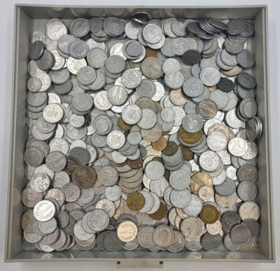 Polska Duży zestaw monet RÓŻNE aluminium ponad 1kg