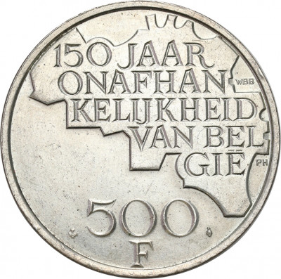 Belgia 500 franków 1980