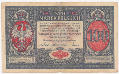 100 marek polskich 1916, Generał seria A