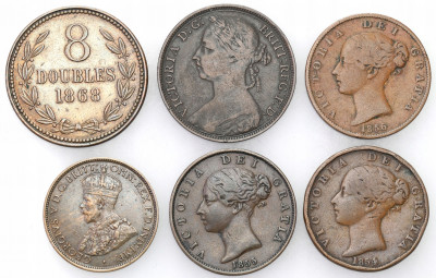 Wielka Brytania i Guernsey, zestaw 6 monet