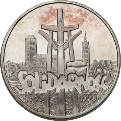 III RP. 100 000 zł 1990 Solidarność